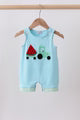 Smocked Watermelon Tractor Romper