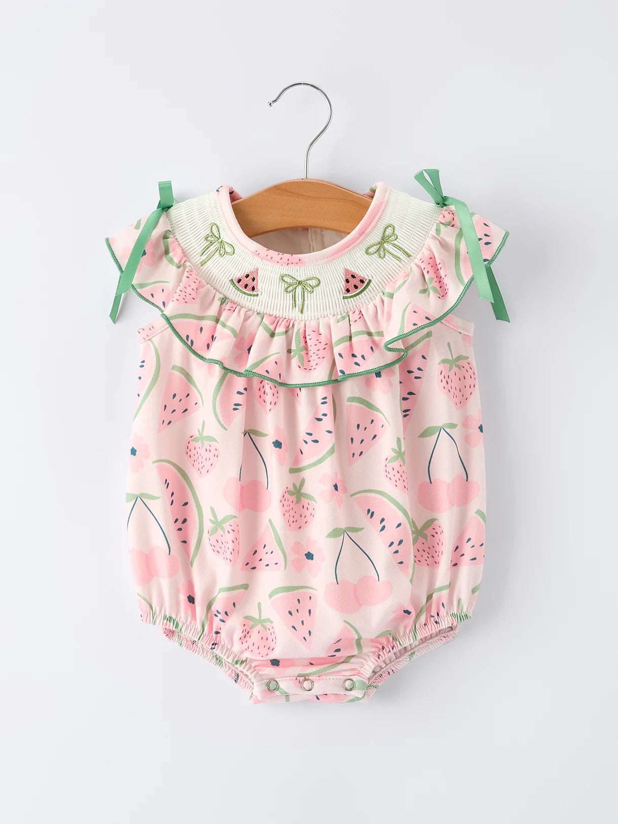 Watermelon Smocked Bubble