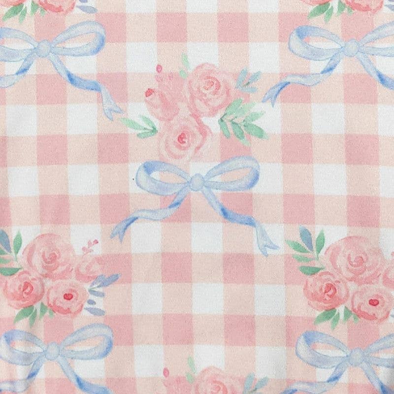 Plaid Coquette Baby Romper