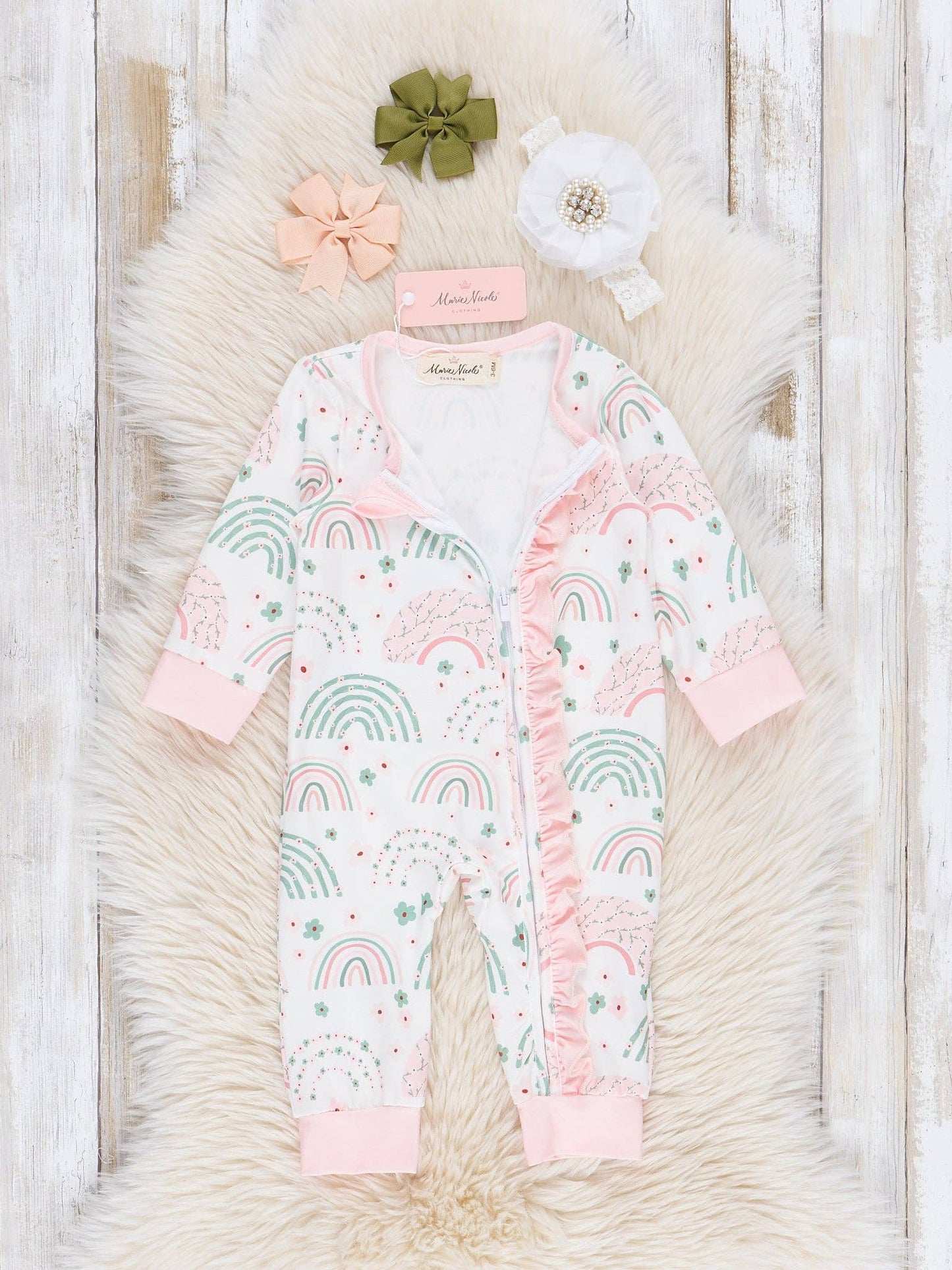 Rainbow Dream Ruffle Sleeper
