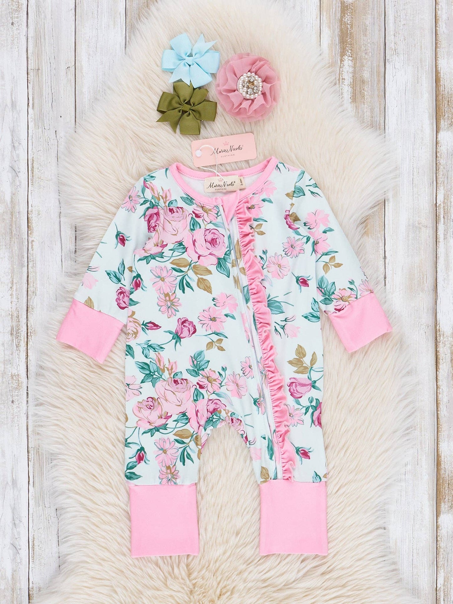 Rose Garden Ruffle Sleeper