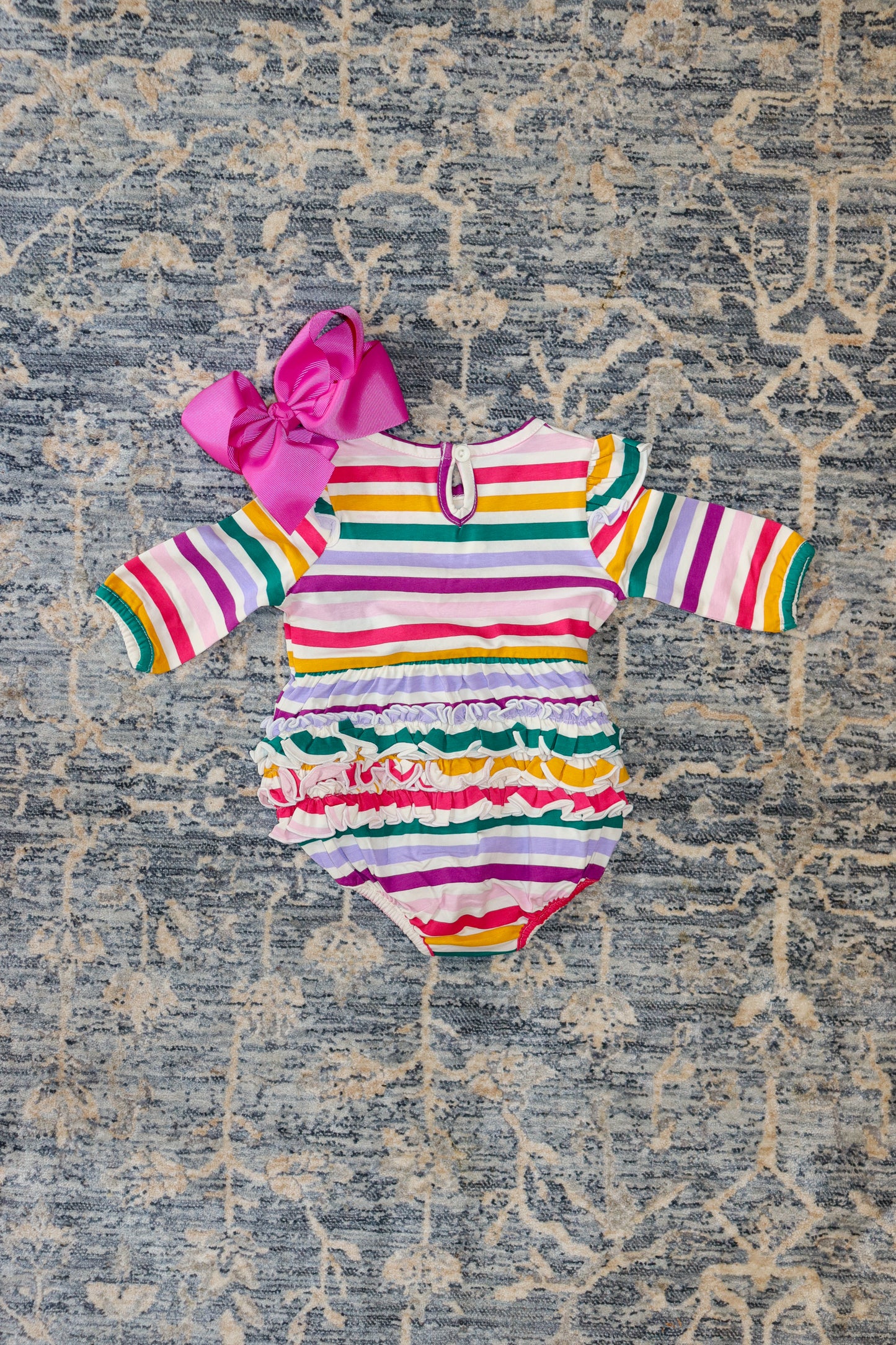 Rainbow Stripe Flutter Bubble