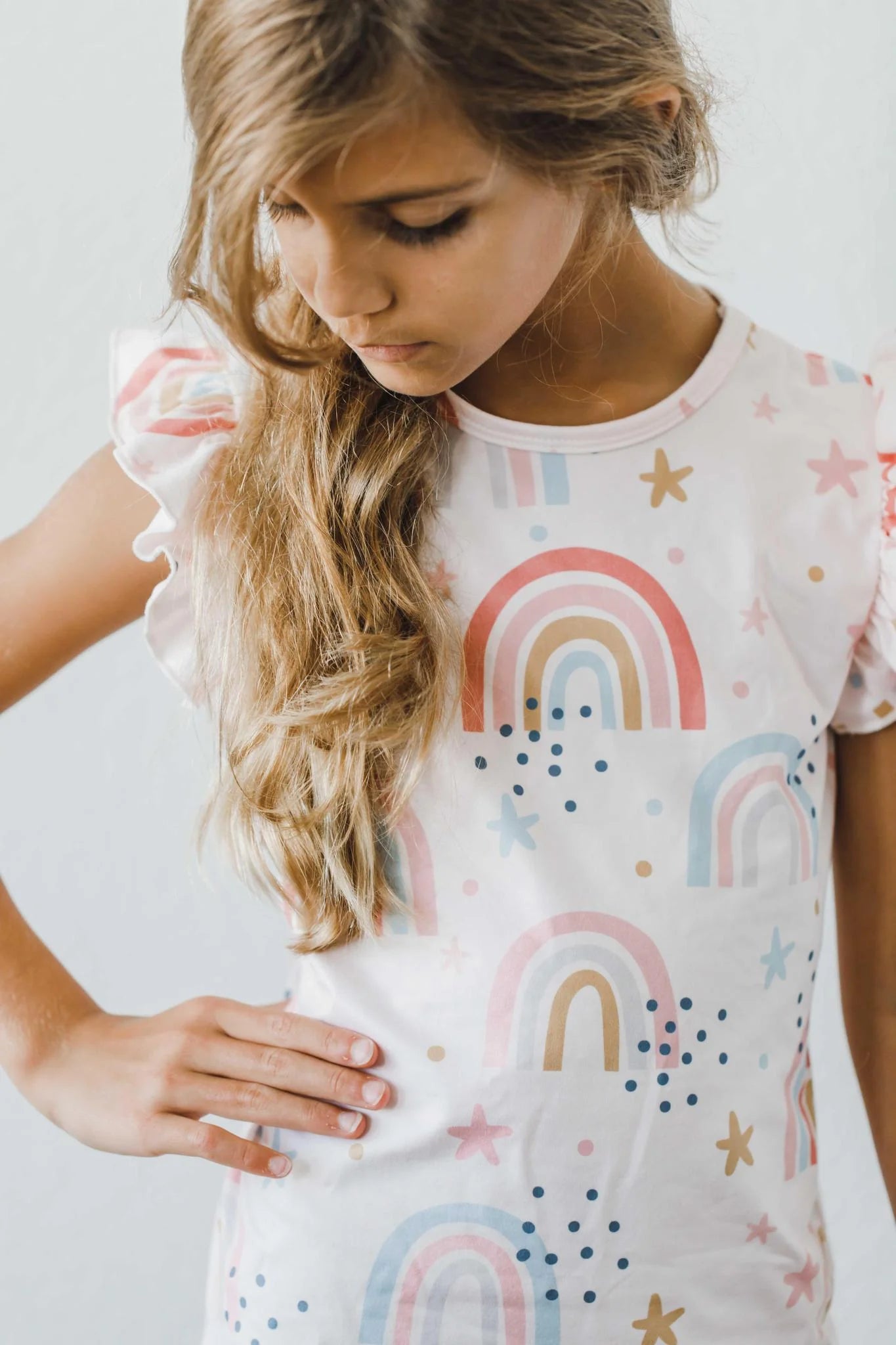 Over the Rainbow Ruffle Tee