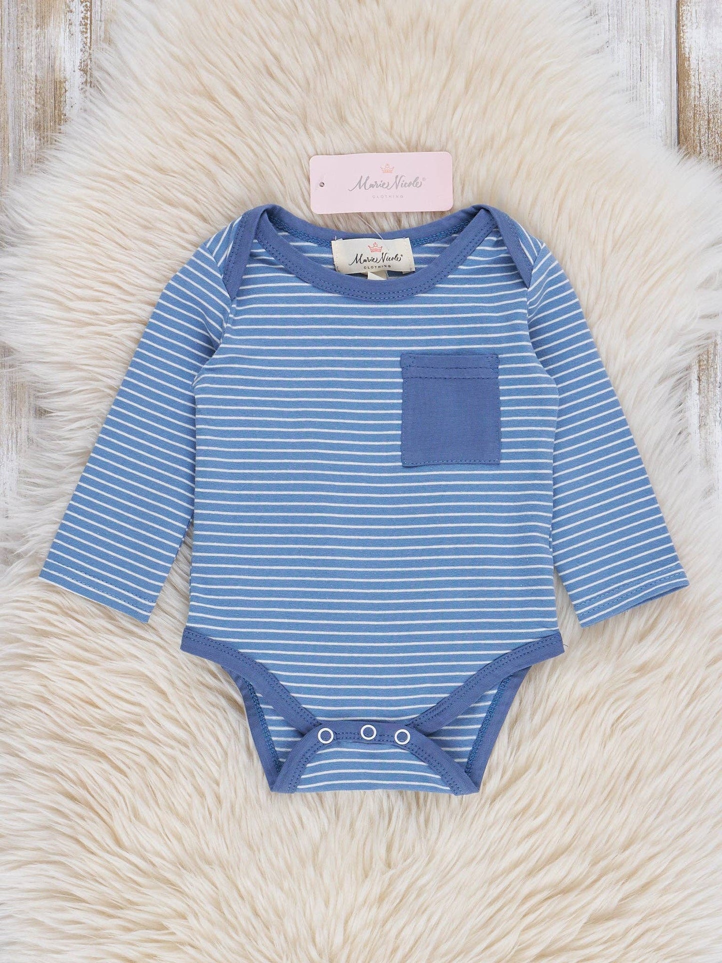 Blue Striped Jogger Set