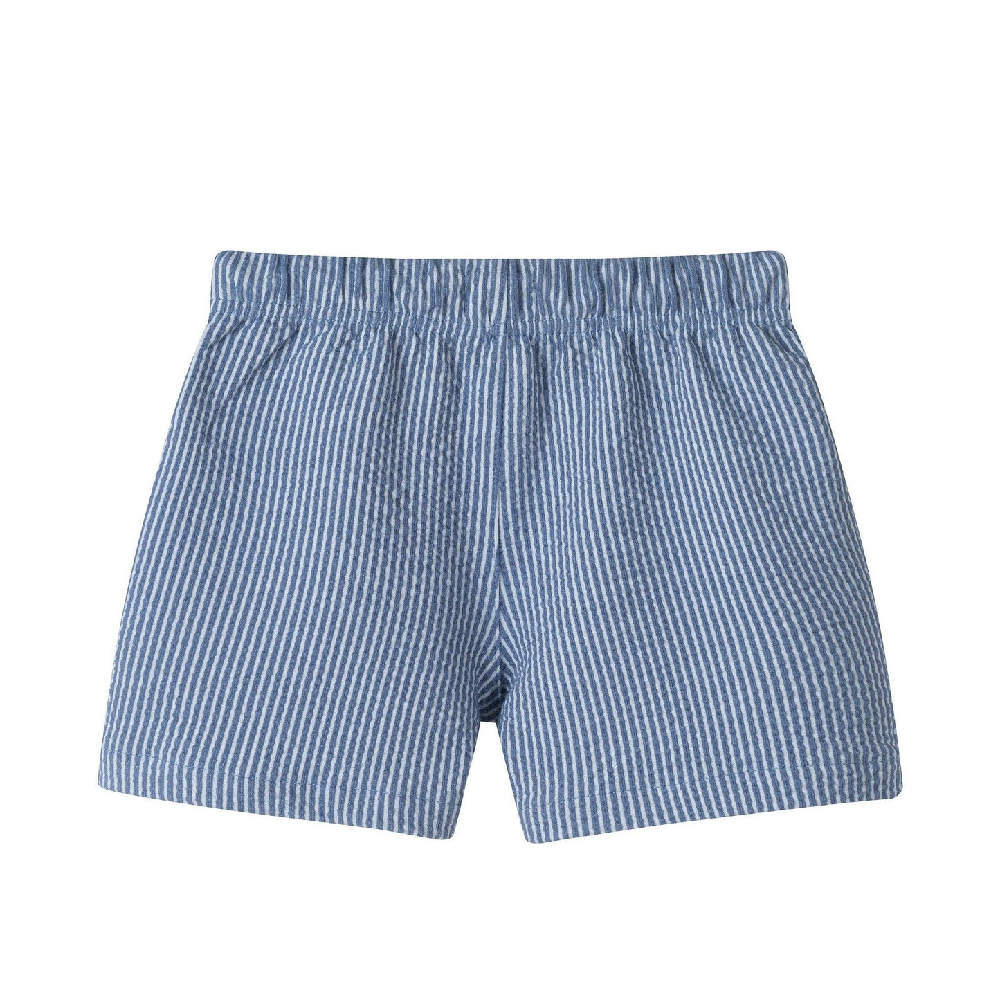 Seersucker Navy Stripe Short