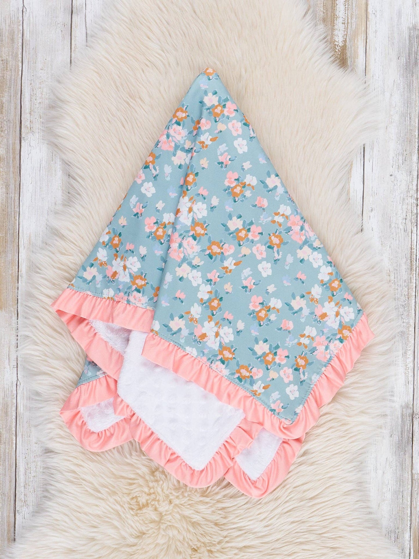 Little Wildflower Ruffle Blanket