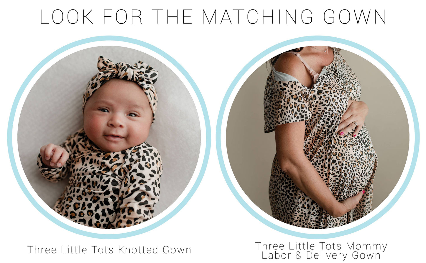 Leopard Knotted Gown and Hat