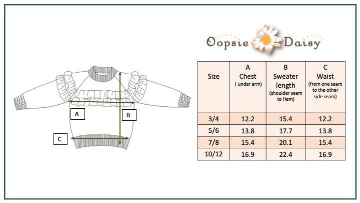 Double Ruffle Crew Neck Sweater