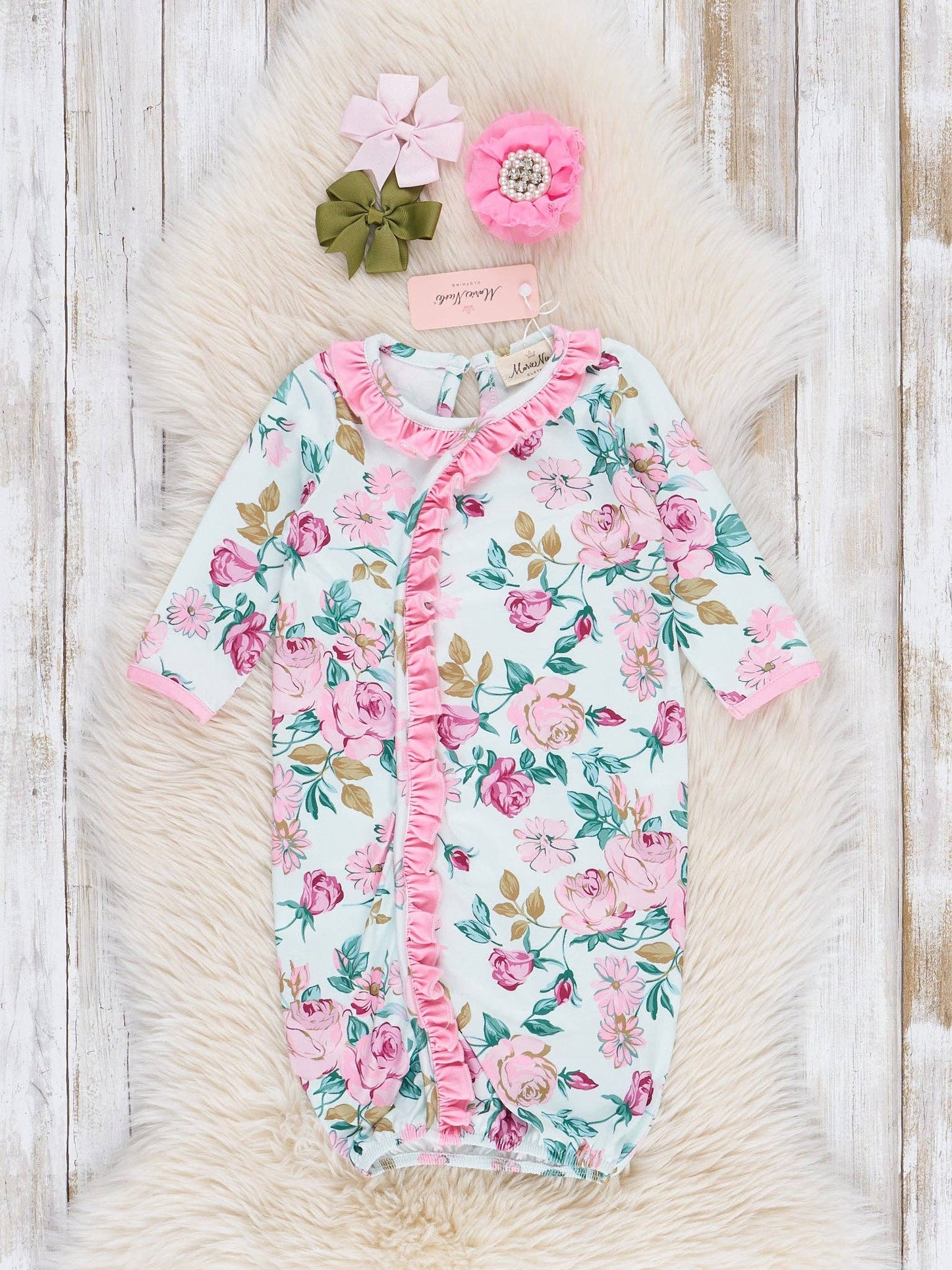 Rose Garden Ruffle Gown