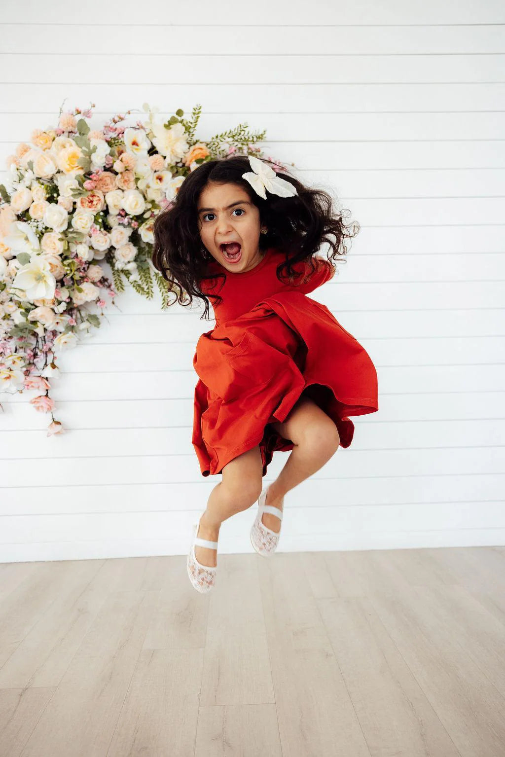 3/4 Sleeve Pocket Twirl Dress