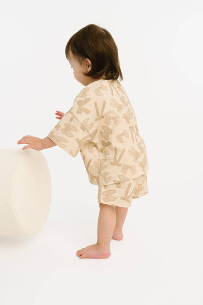 Neutral Bows Slouchy Set