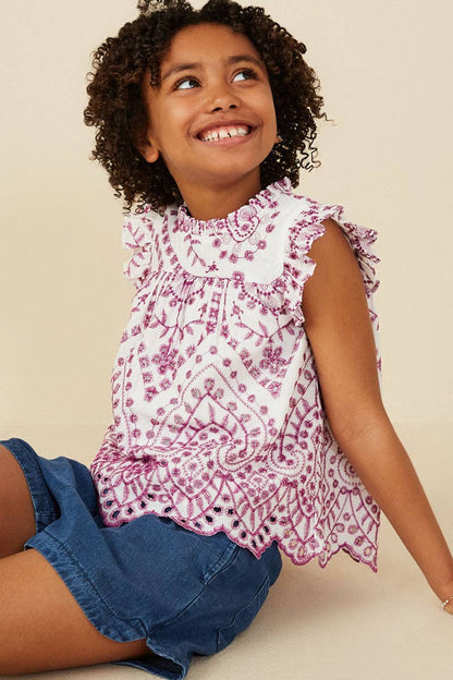 Scallop Hem Top