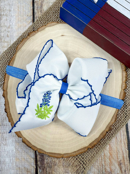 Bluebonnets Moonstitch Headband