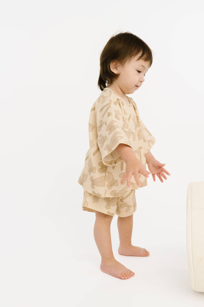 Neutral Bows Slouchy Set