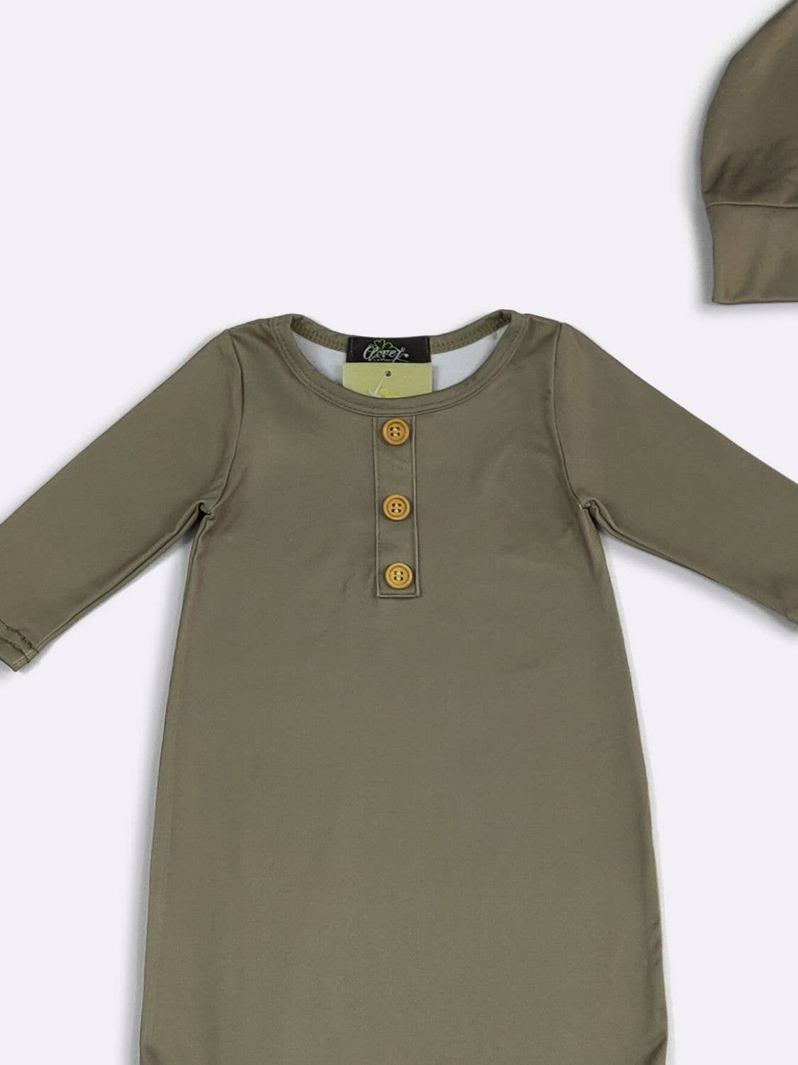 Henley Knotted Gown with Hat