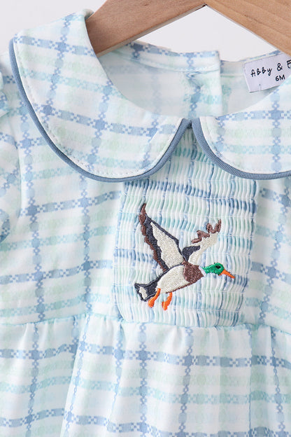 Duck Applique Ruffle Bubble