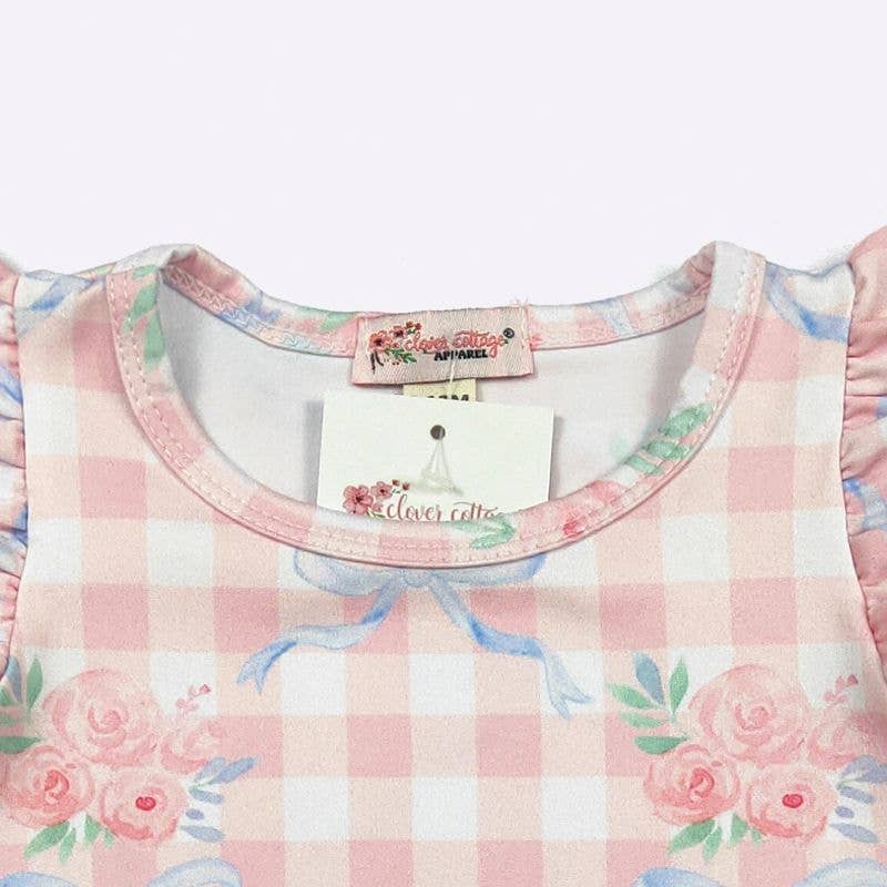 Plaid Coquette Baby Romper