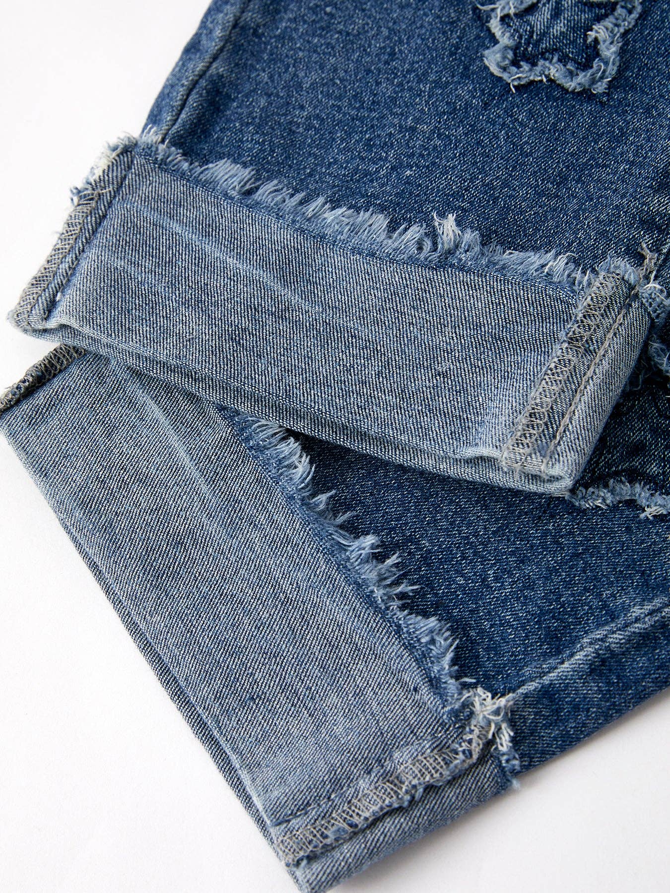 Star Shaped Distressed Jeans