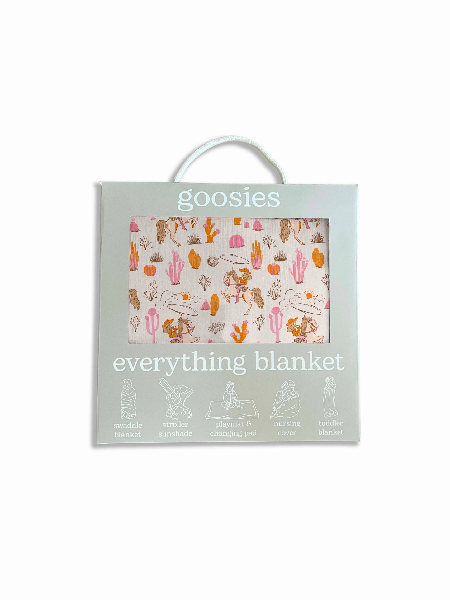 Saddle Up, Cowgirl Toile Everything Blanket