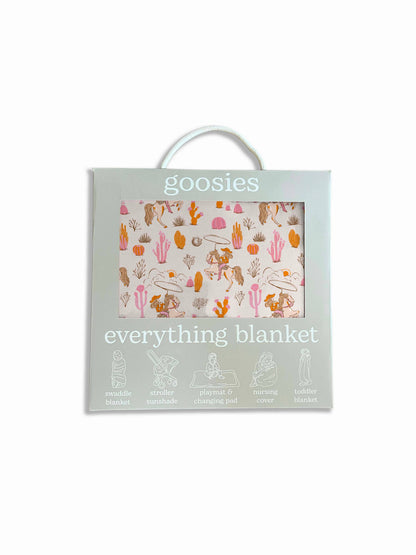 Saddle Up, Cowgirl Toile Everything Blanket