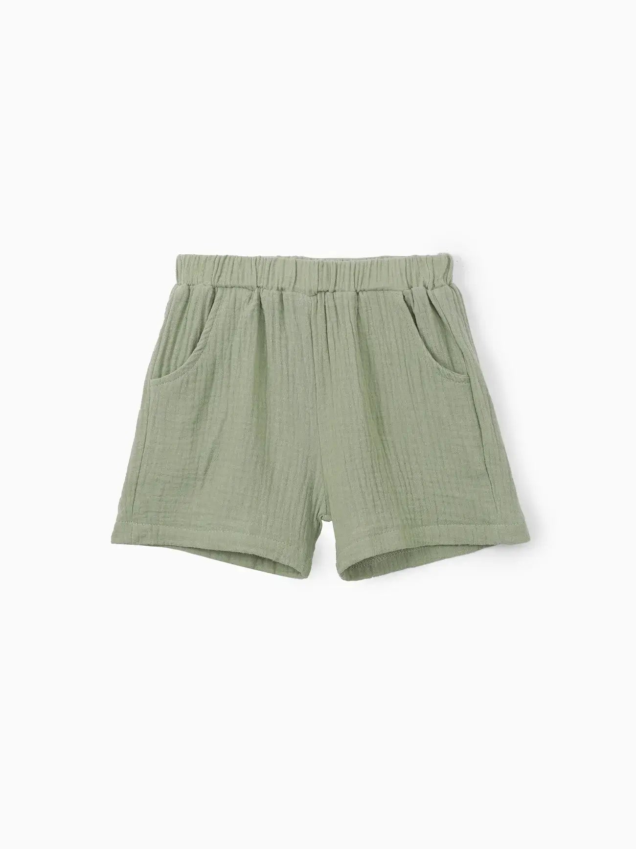 Gauze Color Block Short Set