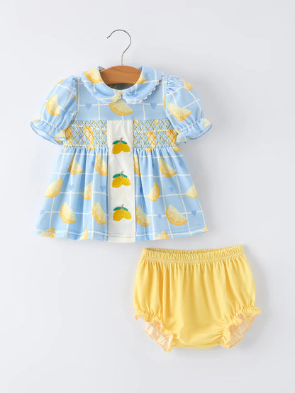 Summer Lemon Bloomer Set