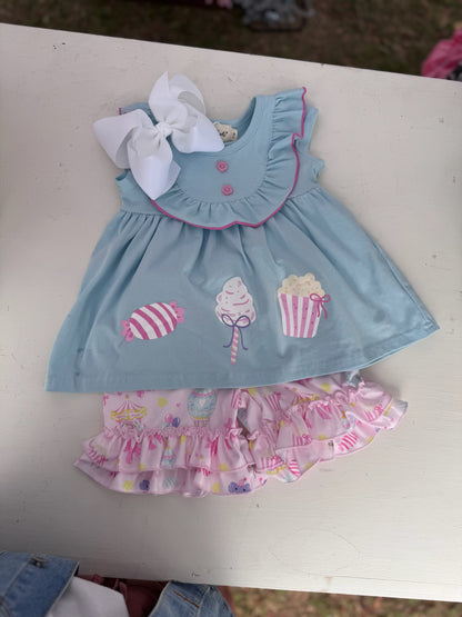 Carousel Twirls Ruffle Set