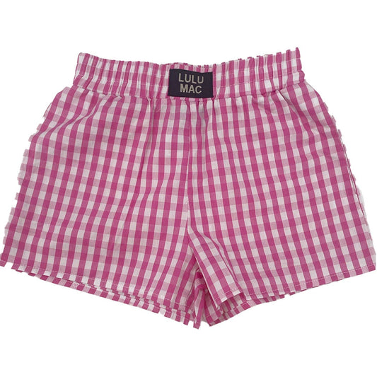 Lulu Mac Pink Gingham Shorts