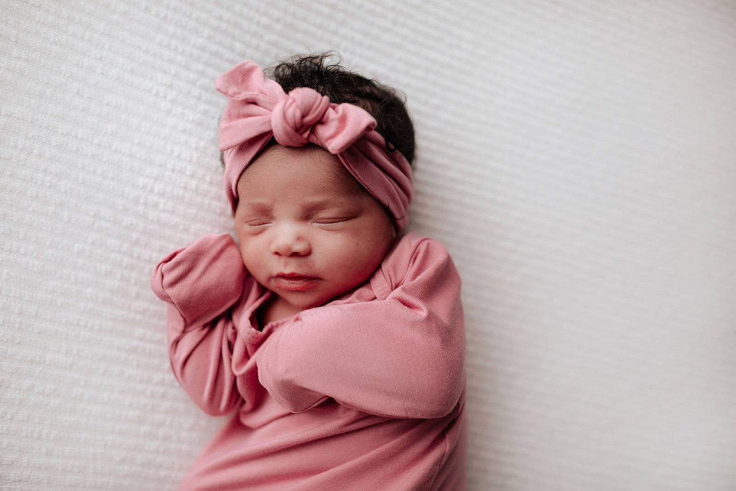 Rose Knotted Gown with Headband