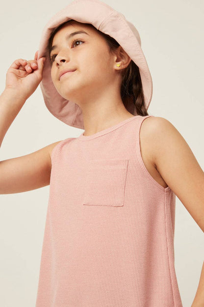 Waffle Knit Pocket Tank