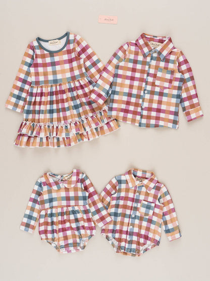 Cranberry Plaid Bubble