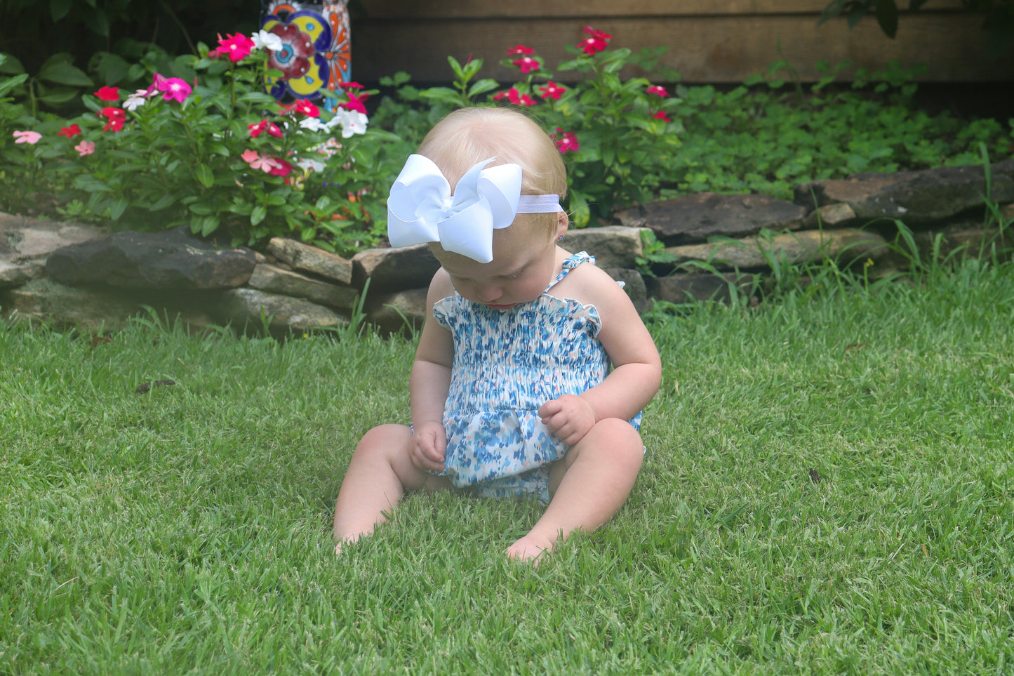 Floral Smocked Romper