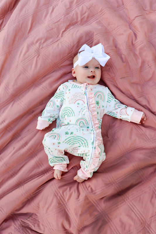 Rainbow Dream Ruffle Sleeper