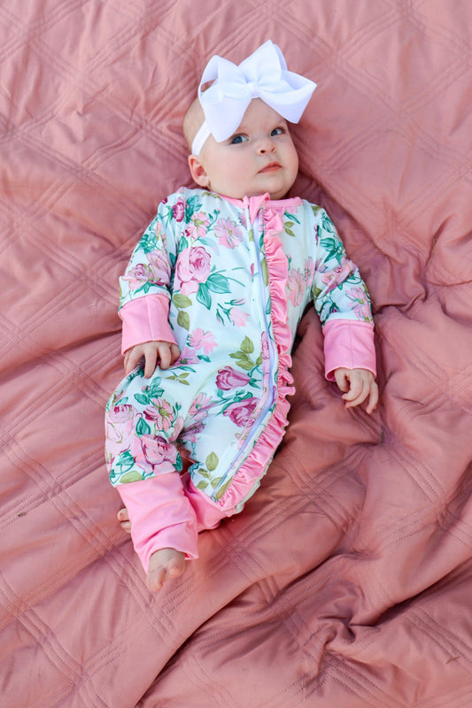 Rose Garden Ruffle Sleeper