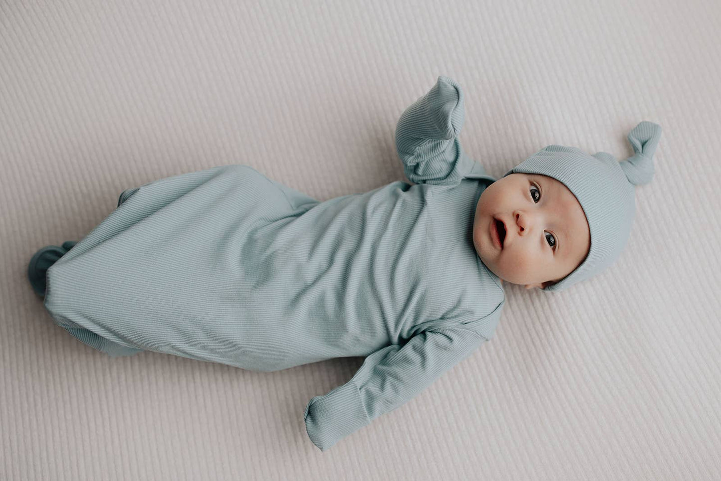 Blue Bird Knotted Gown and Hat