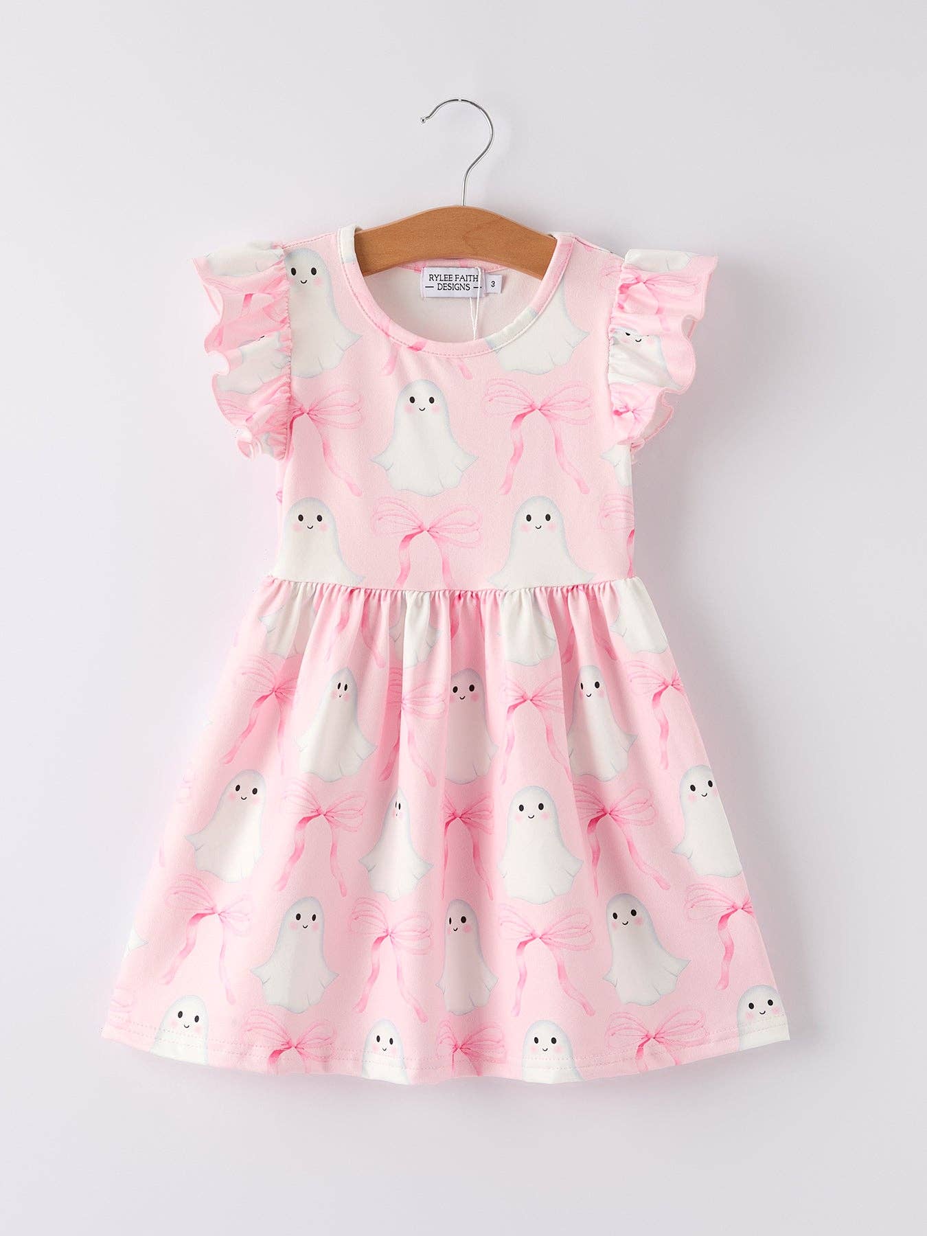 Ghost and Bows Flying Sleeve Dress