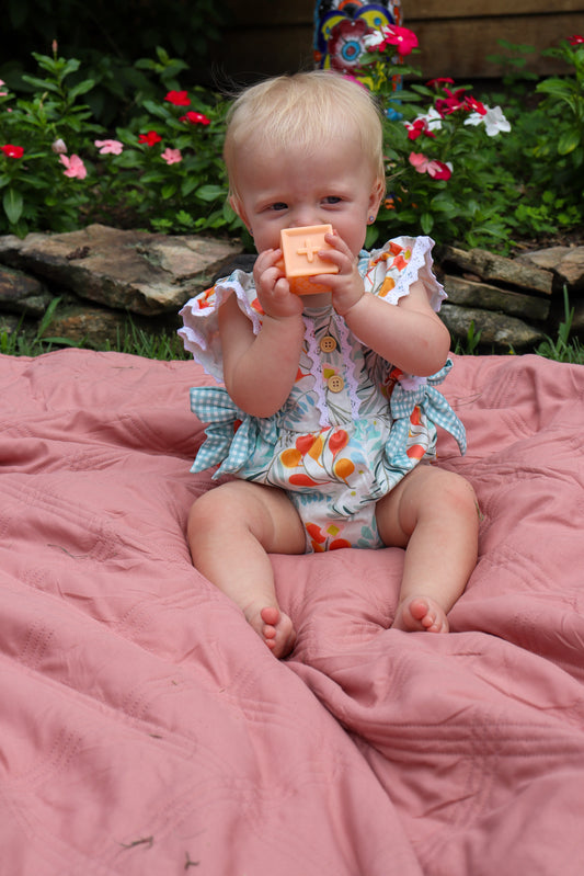 Botanical Gingham Ruffle Bubble