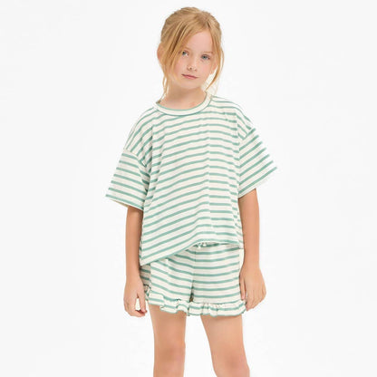 Stripe Short Set