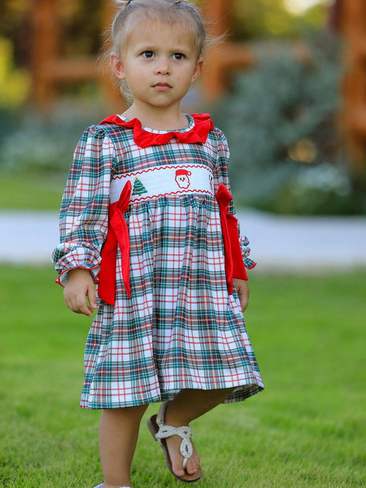 Christmas Smocked Dress