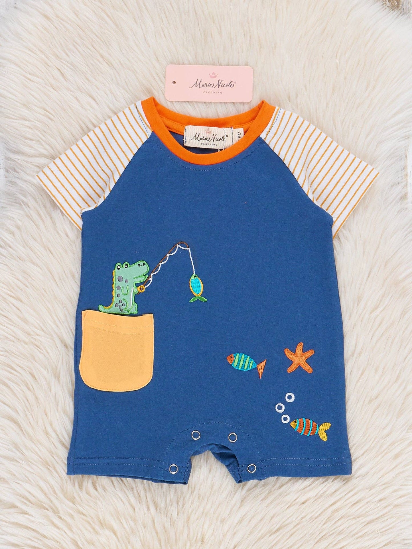 Alligator Fishing Romper
