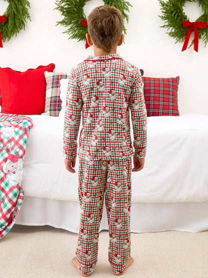 Dear Santa Button Up PJ Set