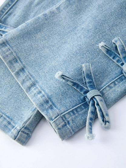Wide-Leg Denim Pant