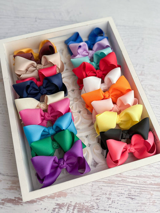 4" Grosgrain Hair Bow