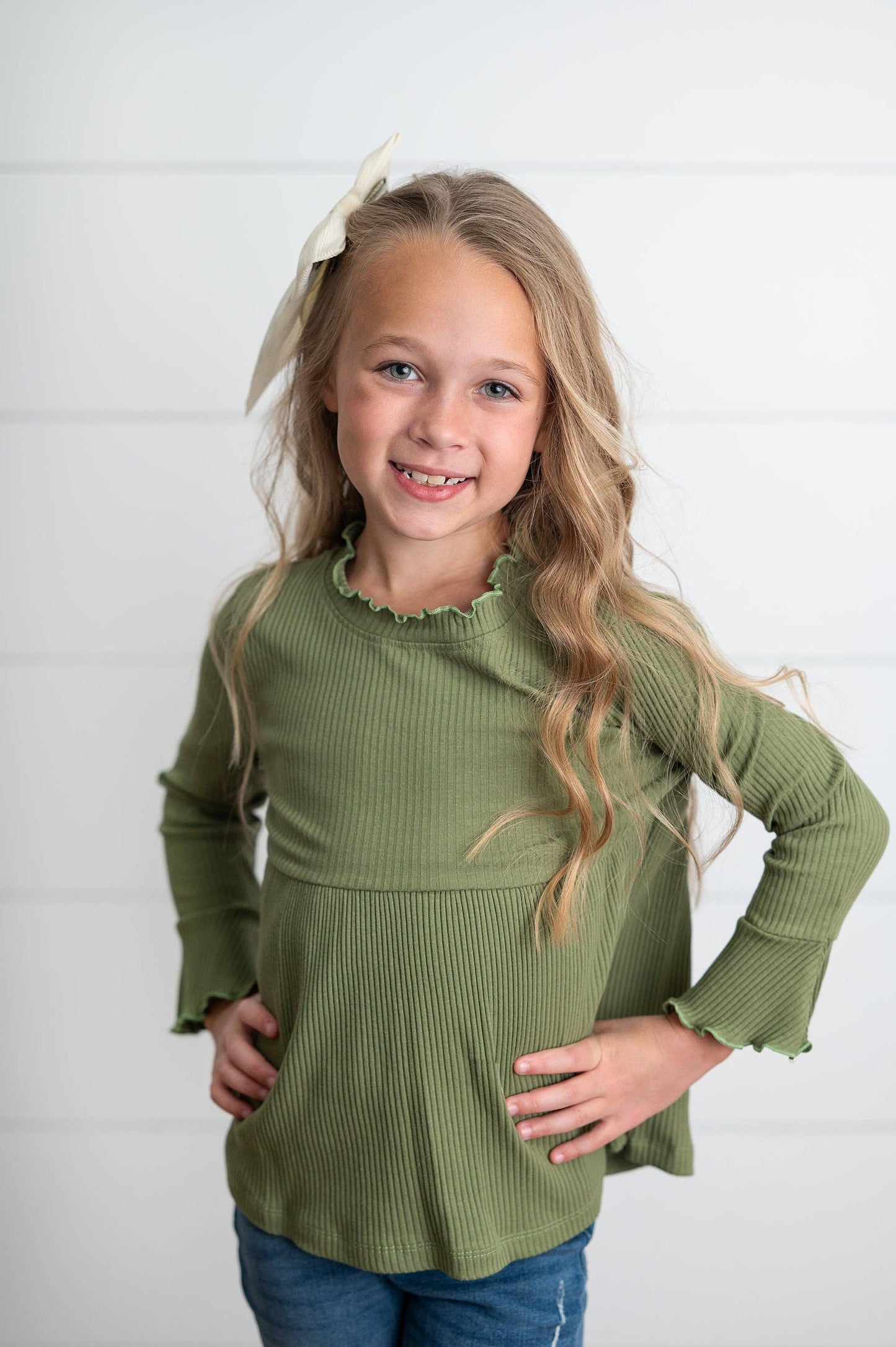 Ribbed Long Sleeve Top