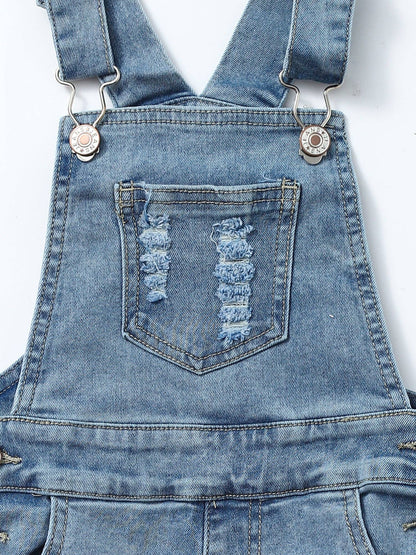 Denim Short Overalls