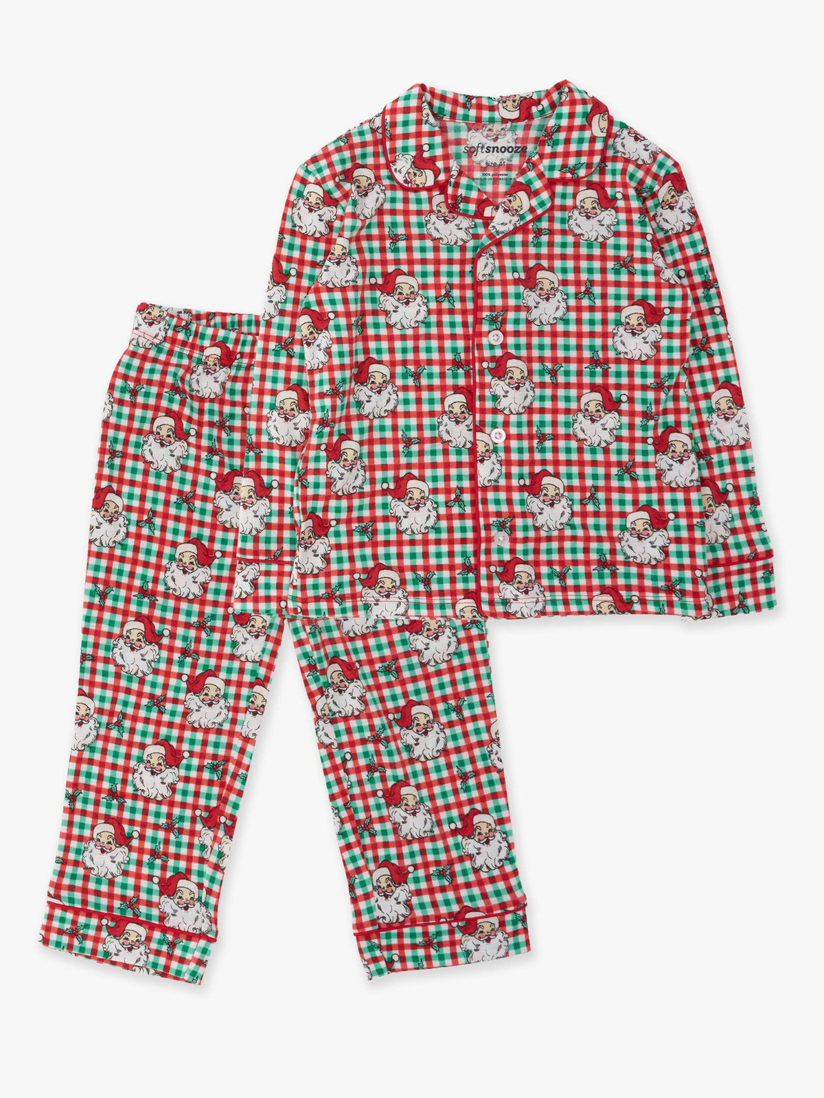 Dear Santa Button Up PJ Set