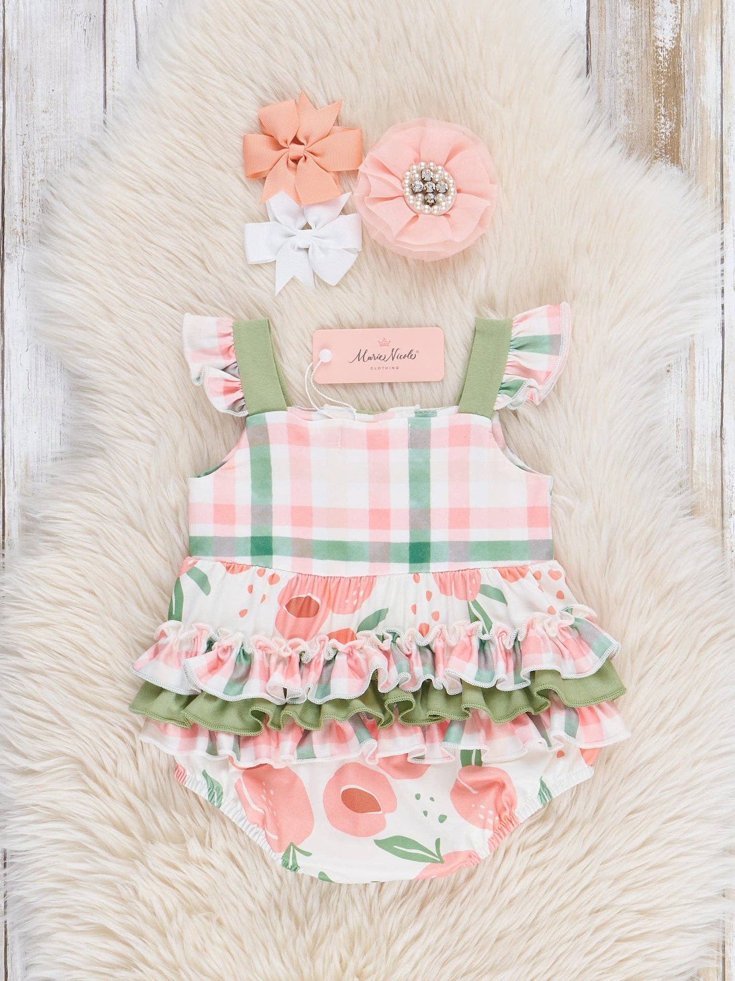Peaches Ruffle Bubble
