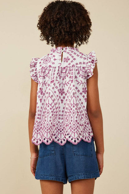 Scallop Hem Top