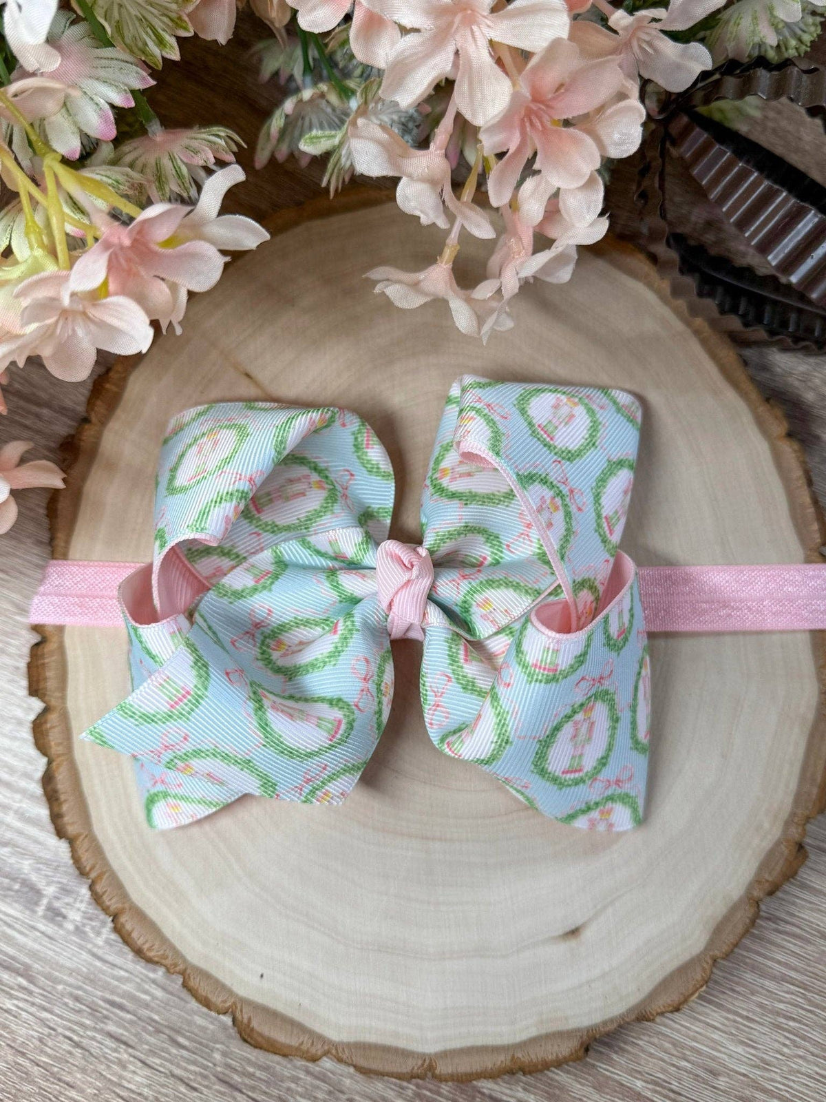 Pastel Nutcracker Printed Bow Headband
