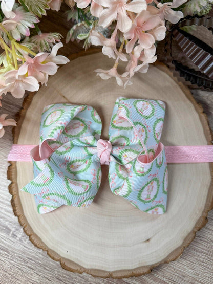 Pastel Nutcracker Printed Bow Headband